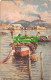 R549704 Napoli. Vesuvio Con Barche. Pittore G. Carelli. A. Scrocchi - World