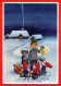 SANTA CLAUS Happy New Year Christmas GNOME Vintage Postcard CPSM #PAU276.A - Santa Claus