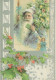 PÈRE NOËL NOËL Fêtes Voeux Vintage Carte Postale CPSM #PAK832.A - Santa Claus