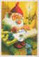 WEIHNACHTSMANN SANTA CLAUS WEIHNACHTSFERIEN Vintage Postkarte CPSM #PAK785.A - Santa Claus