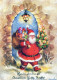 BABBO NATALE Natale Vintage Cartolina CPSM #PAK821.A - Santa Claus
