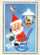 BABBO NATALE Natale Vintage Cartolina CPSM #PAK789.A - Santa Claus
