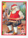 PAPÁ NOEL NAVIDAD Fiesta Vintage Tarjeta Postal CPSM #PAK720.A - Santa Claus