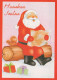 BABBO NATALE Natale Vintage Cartolina CPSM #PAK650.A - Santa Claus