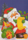 BABBO NATALE Natale Vintage Cartolina CPSM #PAK655.A - Santa Claus