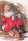 SANTA CLAUS CHRISTMAS Holidays Vintage Postcard CPSM #PAK663.A - Santa Claus