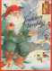 BABBO NATALE Natale Vintage Cartolina CPSM #PAK599.A - Santa Claus