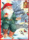 BABBO NATALE Natale Vintage Cartolina CPSM #PAK599.A - Santa Claus