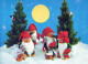 WEIHNACHTSMANN SANTA CLAUS Neujahr Weihnachten GNOME Vintage Ansichtskarte Postkarte CPSM #PBB016.A - Santa Claus