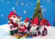 SANTA CLAUS Happy New Year Christmas Vintage Postcard CPSM #PBB012.A - Santa Claus