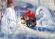 SANTA CLAUS Happy New Year Christmas GNOME Vintage Postcard CPSM #PAY989.A - Santa Claus