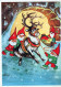 SANTA CLAUS Happy New Year Christmas GNOME Vintage Postcard CPSM #PAW538.A - Santa Claus