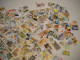 TIMBRES THEMATIQUE DIVERS MONDE  170 G  Animaux, Chats, Chiens, Reptiles Papillons, Voitures, ETC ..VOIR SCANS - Vrac (min 1000 Timbres)