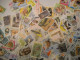 Delcampe - TIMBRES THEMATIQUE DIVERS MONDE  170 G  Animaux, Chats, Chiens, Reptiles Papillons, Voitures, ETC ..VOIR SCANS - Alla Rinfusa (min 1000 Francobolli)