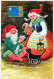 PAPÁ NOEL Feliz Año Navidad GNOMO Vintage Tarjeta Postal CPSM #PBM170.A - Santa Claus