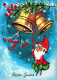 PÈRE NOËL Bonne Année Noël GNOME Vintage Carte Postale CPSM #PBM117.A - Santa Claus