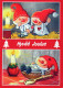 PÈRE NOËL Bonne Année Noël GNOME Vintage Carte Postale CPSM #PBL736.A - Santa Claus