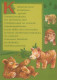 OSO Animales Vintage Tarjeta Postal CPSM #PBS351.A - Bears