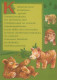 OSO Animales Vintage Tarjeta Postal CPSM #PBS351.A - Osos