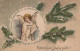 1904 ANGE NOËL Vintage Antique Carte Postale CPA #PAG667.A - Anges
