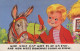 ESEL Tiere Vintage Antik Alt CPA Ansichtskarte Postkarte #PAA310.A - Donkeys
