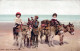 ESEL Tiere Kinder Vintage Antik Alt CPA Ansichtskarte Postkarte #PAA204.A - Donkeys