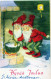 PÈRE NOËL Bonne Année Noël Vintage Carte Postale CPSMPF #PKG292.A - Santa Claus