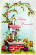 PÂQUES POULET ŒUF Vintage Carte Postale CPA #PKE109.A - Pascua