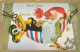 BABBO NATALE Buon Anno Natale GNOME Vintage Cartolina CPA #PKE028.A - Santa Claus