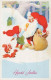 PAPÁ NOEL Feliz Año Navidad GNOMO Vintage Tarjeta Postal CPSMPF #PKD866.A - Kerstman