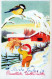 WEIHNACHTSMANN SANTA CLAUS Neujahr Weihnachten GNOME Vintage Ansichtskarte Postkarte CPSMPF #PKD464.A - Santa Claus
