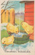 PÂQUES POULET Vintage Carte Postale CPSMPF #PKD328.A - Easter