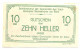 10 Heller 1920 STEINAKIRCHEN Österreich UNC Notgeld Papiergeld Banknote #P10303 - Lokale Ausgaben