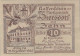 10 HELLER 1920 Stadt ZIERSDORF Niedrigeren Österreich Notgeld Banknote #PE096 - Lokale Ausgaben