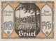 10 PFENNIG 1922 Stadt BRÜEL Mecklenburg-Schwerin DEUTSCHLAND Notgeld #PJ129 - Lokale Ausgaben