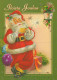 WEIHNACHTSMANN SANTA CLAUS WEIHNACHTSFERIEN Vintage Postkarte CPSM #PAK838.DE - Santa Claus