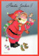 WEIHNACHTSMANN SANTA CLAUS TIERE WEIHNACHTSFERIEN Vintage Postkarte CPSM #PAK508.DE - Santa Claus