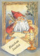 WEIHNACHTSMANN SANTA CLAUS WEIHNACHTSFERIEN Vintage Postkarte CPSM #PAJ941.DE - Santa Claus