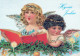 ENGEL WEIHNACHTSFERIEN Feiern & Feste Vintage Ansichtskarte Postkarte CPSM #PAH064.DE - Engel