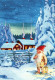 PAPÁ NOEL Feliz Año Navidad Vintage Tarjeta Postal CPSM #PAU602.ES - Santa Claus