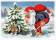 PAPÁ NOEL NAVIDAD Fiesta Vintage Tarjeta Postal CPSM #PAK915.ES - Santa Claus