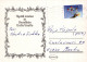 PAPÁ NOEL Animales NAVIDAD Fiesta Vintage Tarjeta Postal CPSM #PAK641.ES - Santa Claus