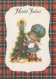 ÁNGEL NAVIDAD Vintage Tarjeta Postal CPSM #PAJ202.ES - Anges