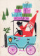PAPÁ NOEL NAVIDAD Fiesta Vintage Tarjeta Postal CPSM #PAJ939.ES - Santa Claus