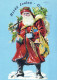 PAPÁ NOEL NAVIDAD Fiesta Vintage Tarjeta Postal CPSM #PAJ661.ES - Santa Claus