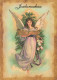 ÁNGEL NAVIDAD Vintage Tarjeta Postal CPSM #PAH693.ES - Anges