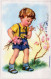 KINDER KINDER Szene S Landschafts Vintage Ansichtskarte Postkarte CPSMPF #PKG786.DE - Scene & Paesaggi