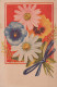 FLOWERS Vintage Ansichtskarte Postkarte CPA #PKE738.DE - Fleurs