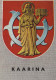 HOLY CARINA FINNLAND KAARINA COAT OF ARMS HOLY CARINA Vintage Ansichtskarte Postkarte CPSM #PBQ250.DE - Heiligen