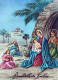 Jungfrau Maria Madonna Jesuskind Weihnachten Religion Vintage Ansichtskarte Postkarte CPSM #PBP676.DE - Vierge Marie & Madones